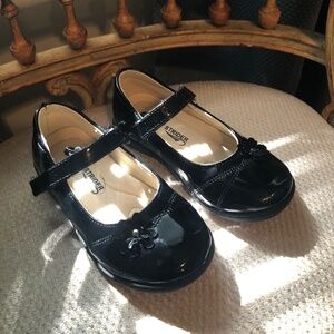 Black Little Girls Dress Shoes, 11